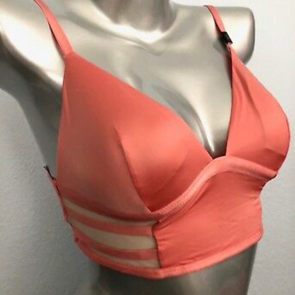 Victoria’s Secret coral satan mesh